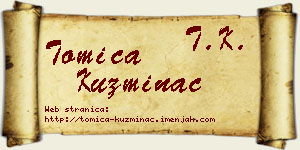 Tomica Kuzminac vizit kartica